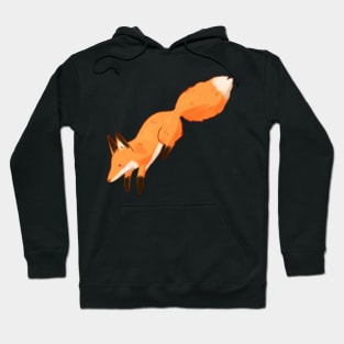 Cute fox jumping illustration Hoodie